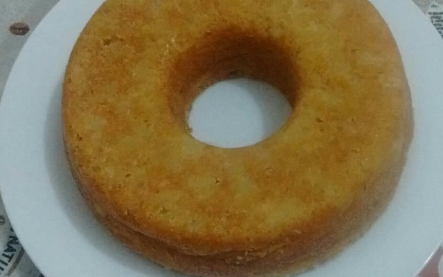 Bolo de maçã molhadinho sem ovos