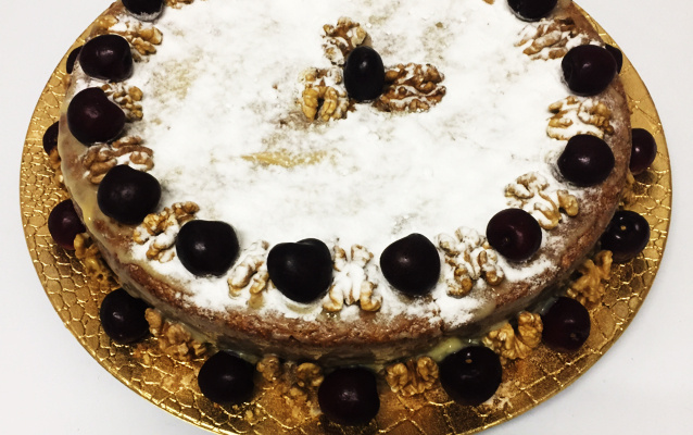 Bolo de nozes especial de Natal