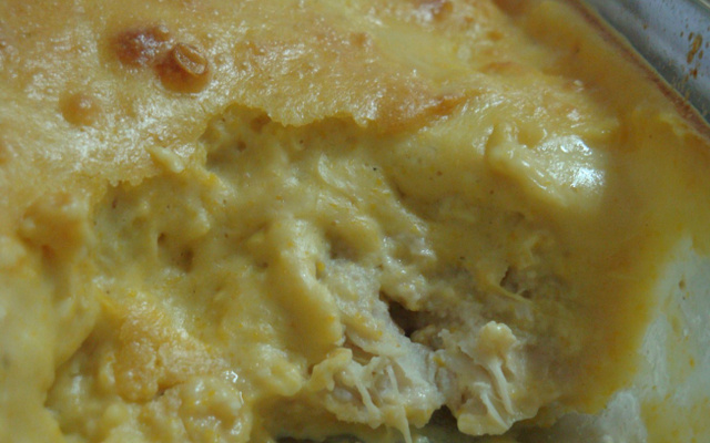 Frango com creme de milho