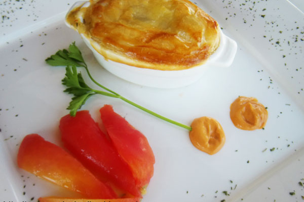 Folhado de Bacalhau à moda do Chef