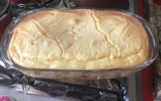 Cachorro quente de forno no liquidificador