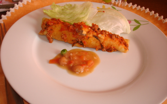 Panqueca de carne moída