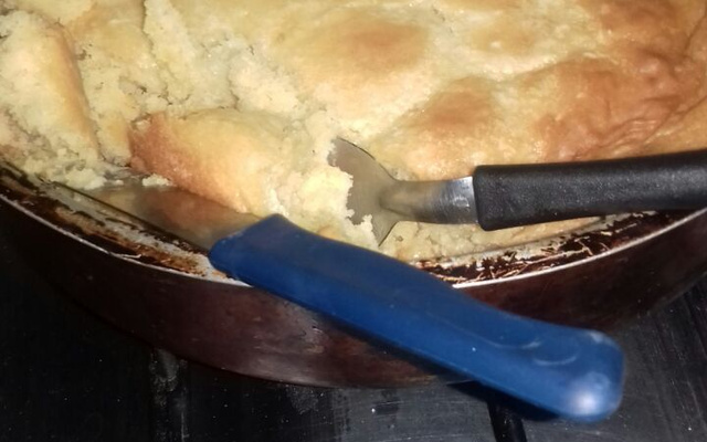 Bolo de aipim cozido com coco da Carmen Mello