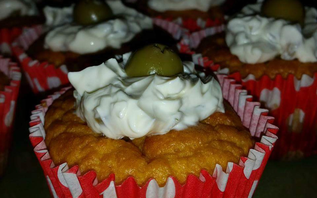 Cupcake salgado de cenoura