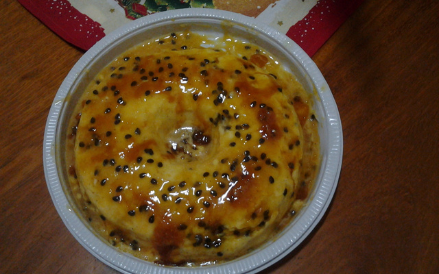 Pudim de musse de marácujá