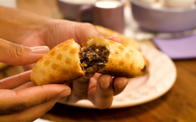 Bolinho recheado de chocolate