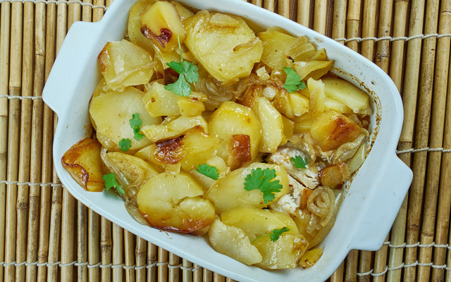 Salada de bacalhau com batata