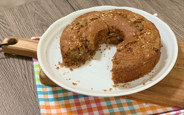 Bolo de banana (sem ovo e leite)