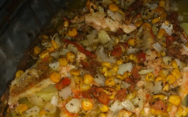 Filé de polaca assado ao forno