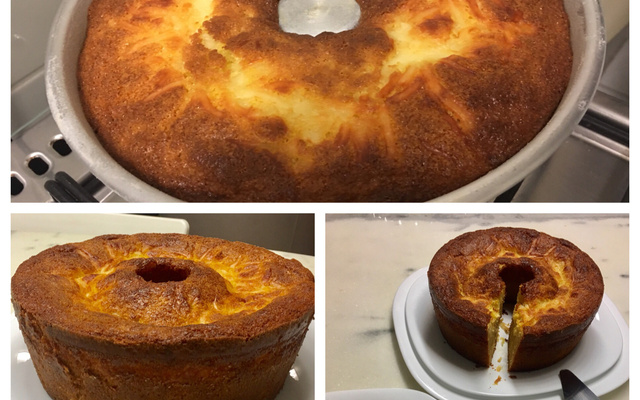 Bolo de fubá cremoso