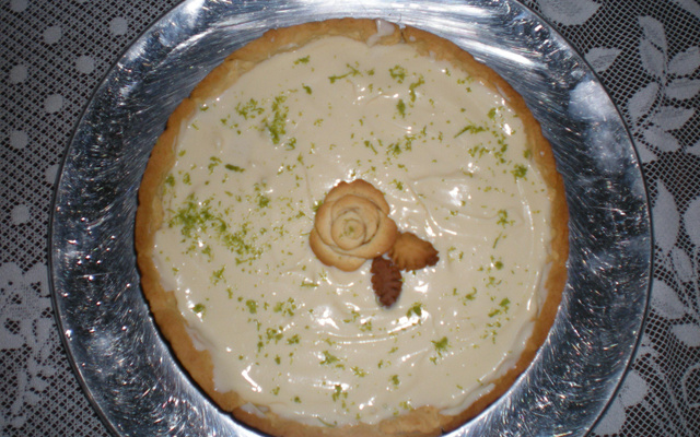 Torta de limão com chocolate branco