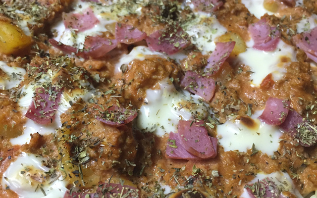 Macarronada de carne moída