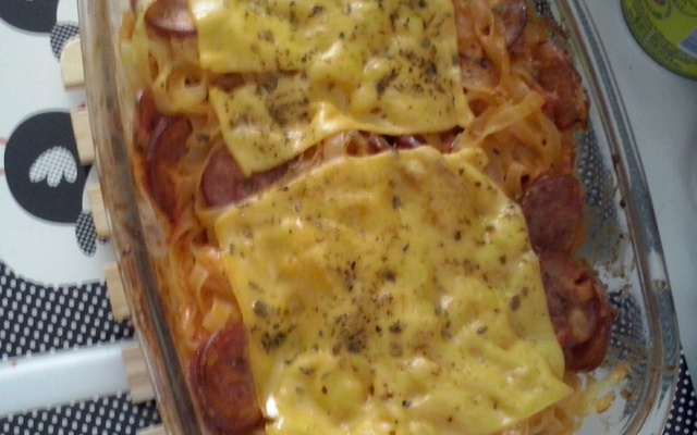 Macarrão sabor pizza