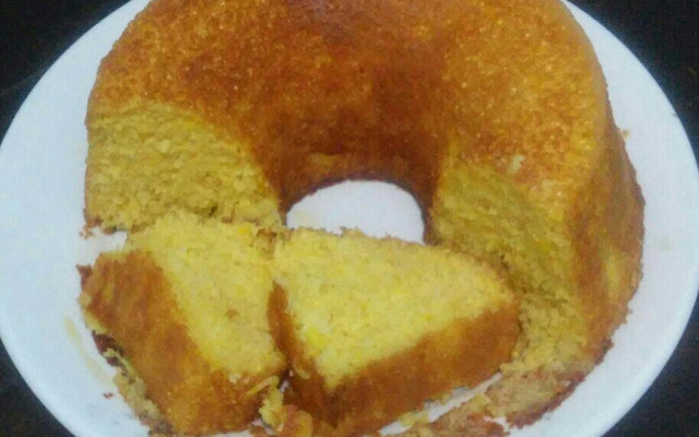 Bolo de milho de lata no liquidificador