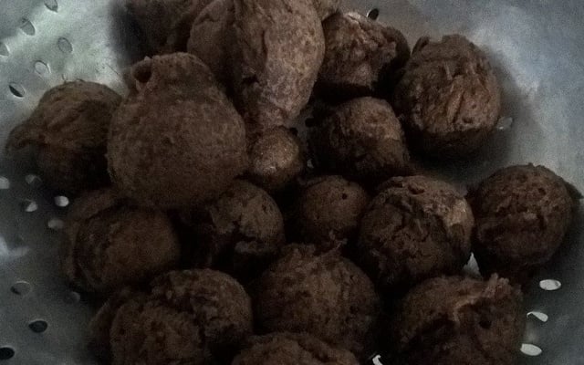 Bolinho de chuva de chocolate