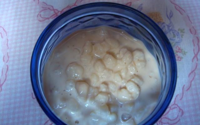 Canjica com açúcar queimado do Anástacio