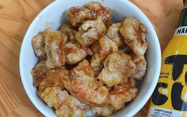 Camarão pipoca com Tucupi