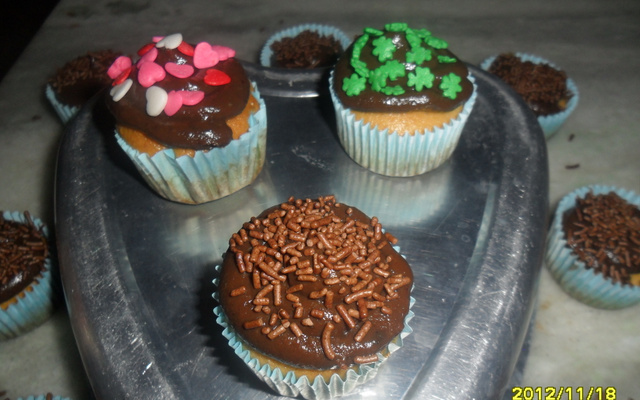Cupcake bomba de chocolate