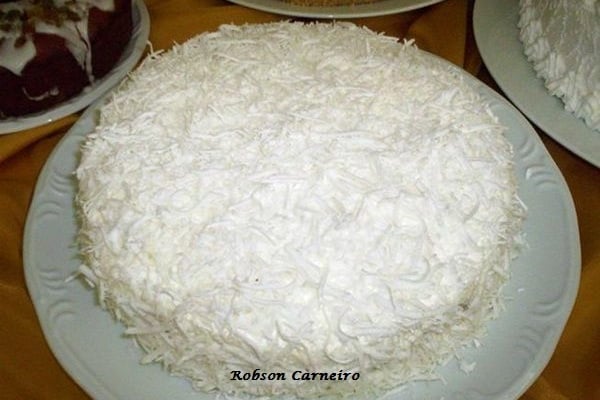 Bolo gelado de Ano Novo