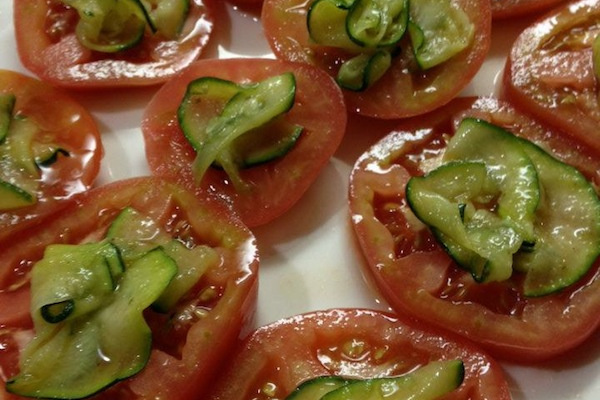 Antepasto de abobrinha italiana