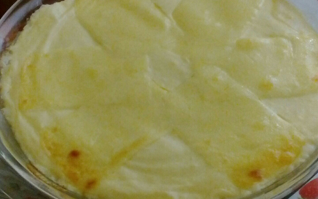 Escondidinho de frango e catupiry