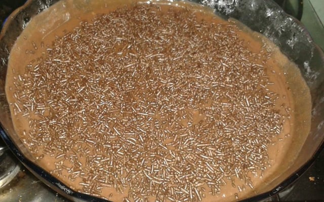 Flan de chocolate sem gelatina e ovos