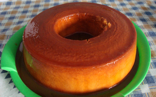 Pudim de queijo especial do Matheus Bottaro