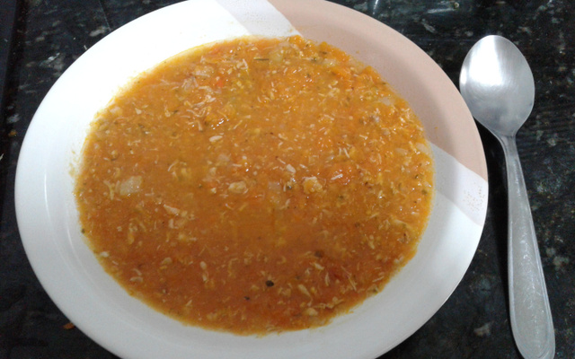 Creme de Abóbora com frango