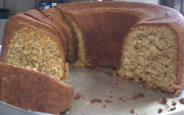 Bolo de aveia com laranja