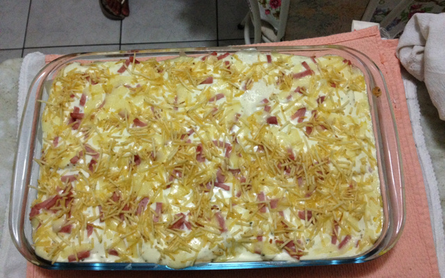 Torta de Pão de Forma com Requeijão Cremoso