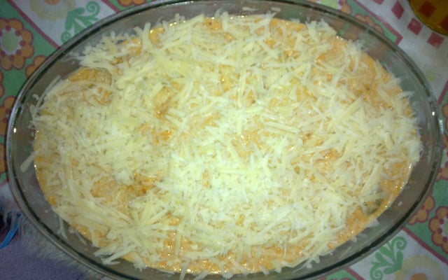 Camarão com requeijão