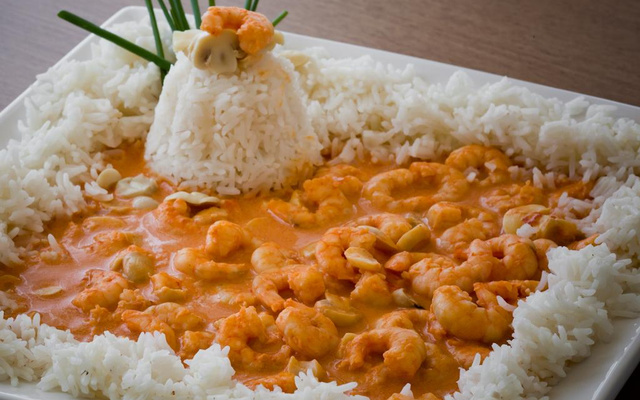 Estrogonofe de camarão