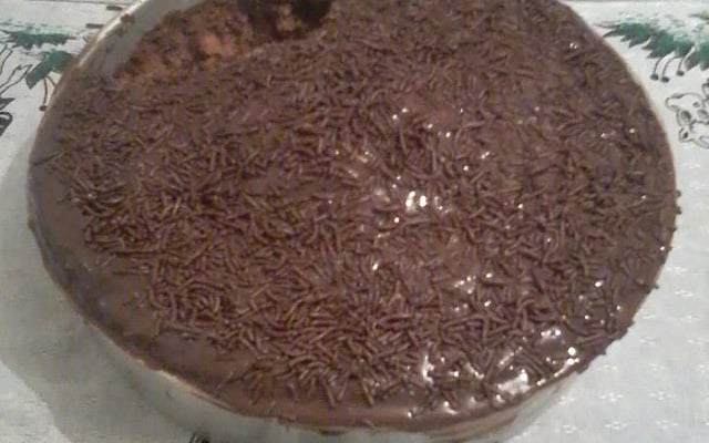 Bolo de chocolate de liquidificador