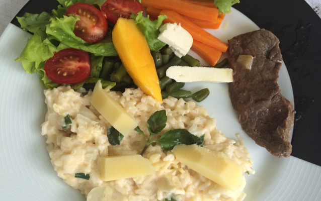 Risoto de palmito cremoso