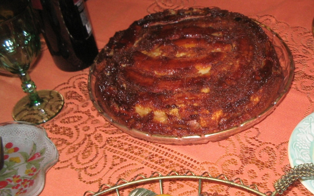 Bolo de banana caramelado