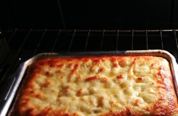 Souflé cremoso de milho e queijo