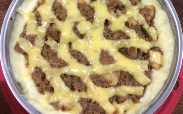 Exibidinho de carne moída