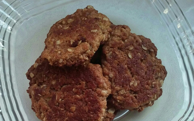 Cookies de banana com aveia