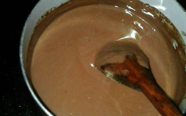 Mingau de chocolate