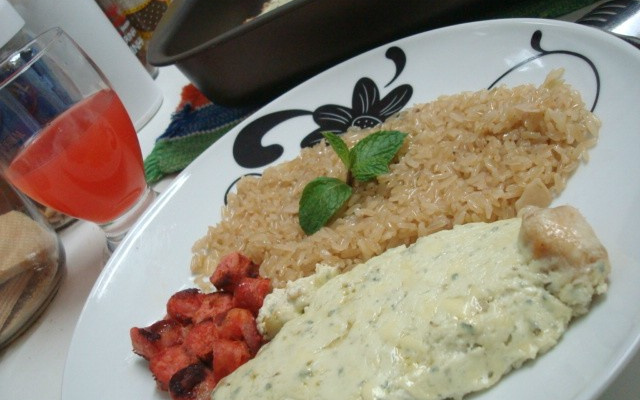 Filé de frango ao molho de gorgonzola