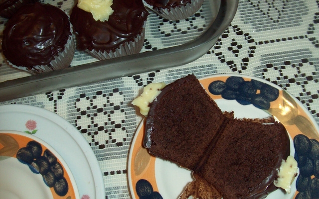 Cupcake de chocolate