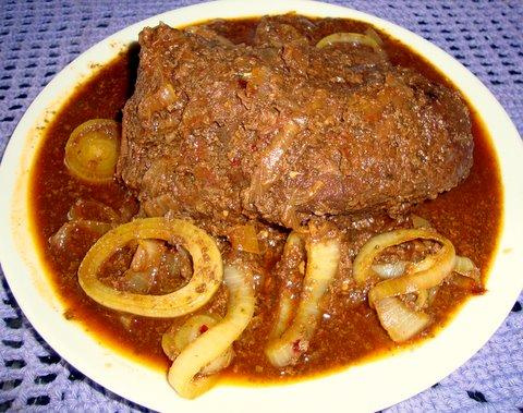 Picanha temperada com vinho tinto seco na pressão