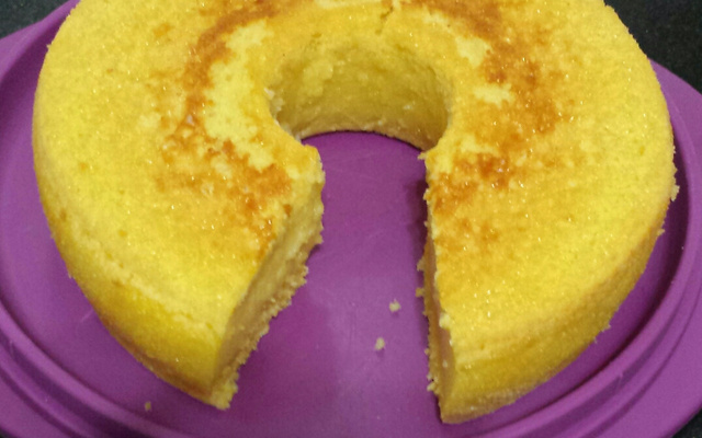 Bolo cremoso de laranja