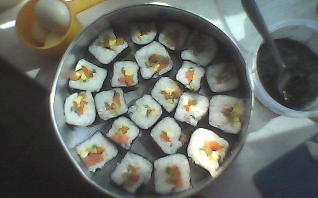 Sushi de legumes fácil