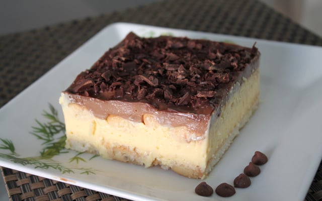 Pavê de maracujá e chocolate