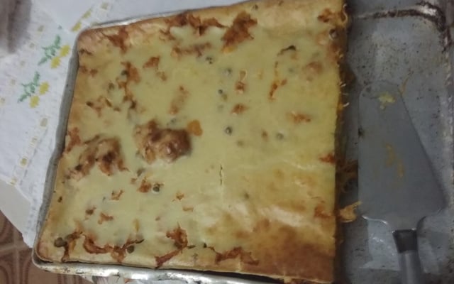 Torta de frango de liquidificador prática