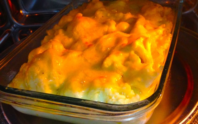 Couve-flor gratinada