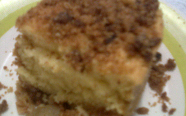 Cuca de maçã sem uva passa