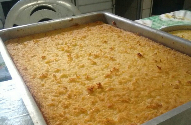 Bolo de macaxeira ou aipim