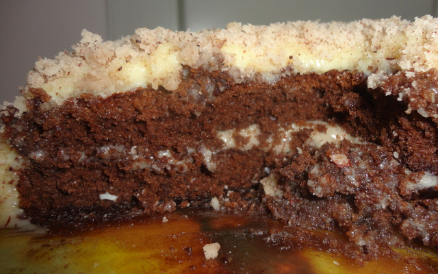 Torta de chocolate com castanha-do-pará